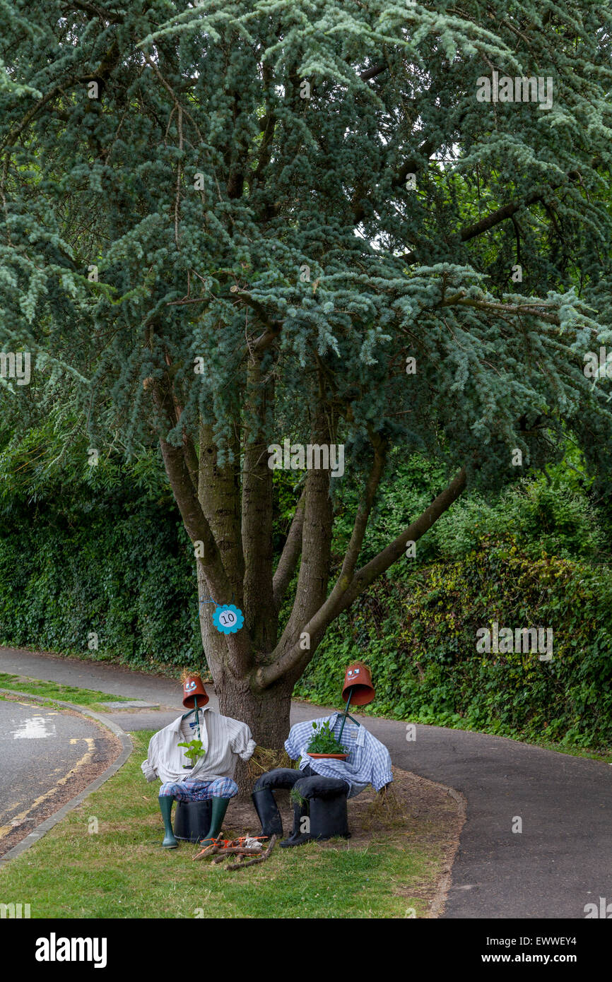 In Ringmer Scarecrow Festival, In Ringmer, Sussex, UK Banque D'Images