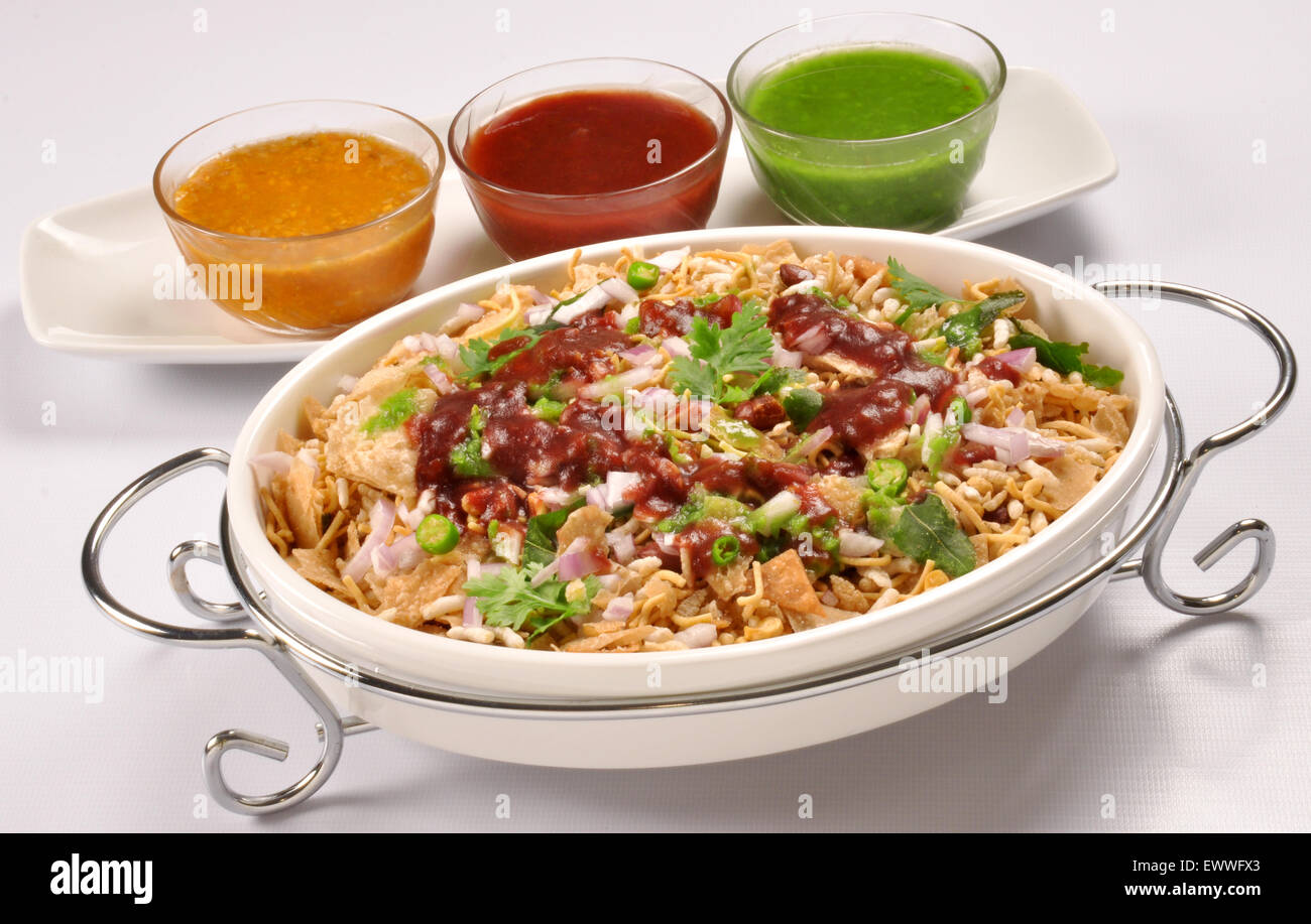 BHEL Puri Chaat Banque D'Images