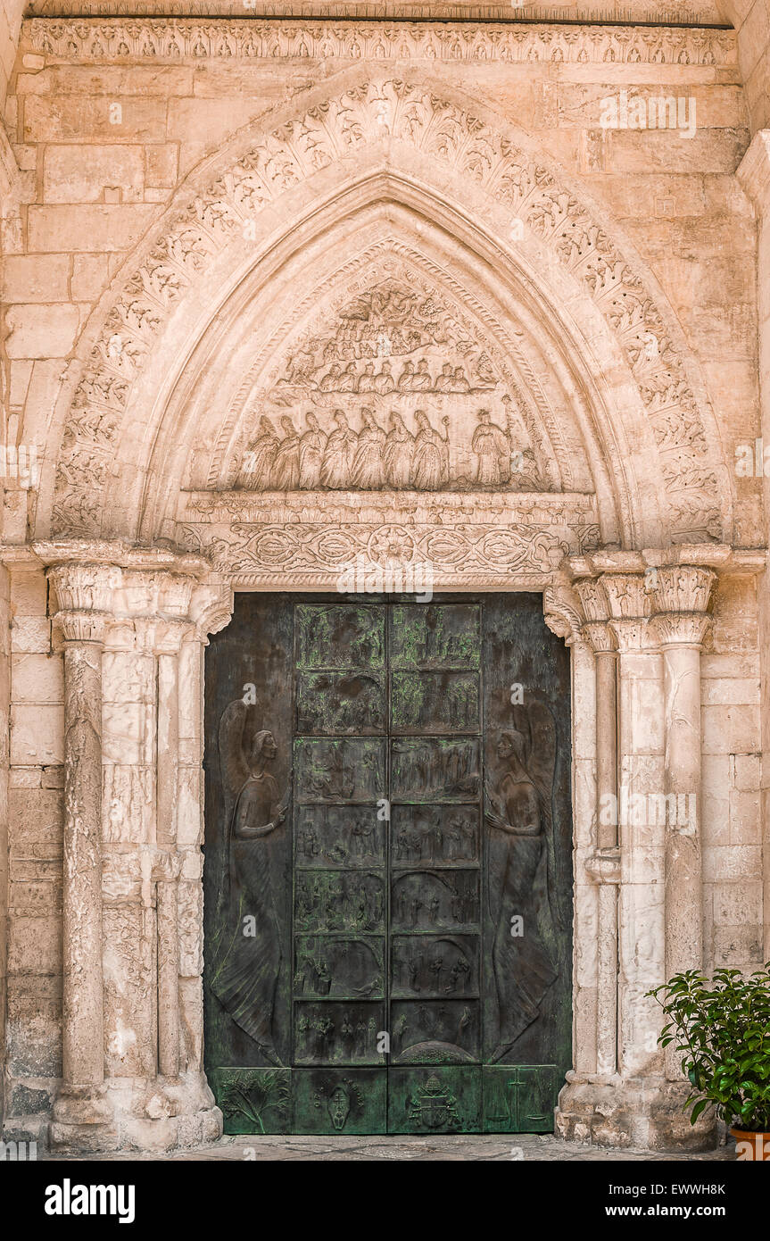 Gargano Pouilles Monte S. Angelo grotte Sanctuaire de l'église Saint Michel Archange Banque D'Images