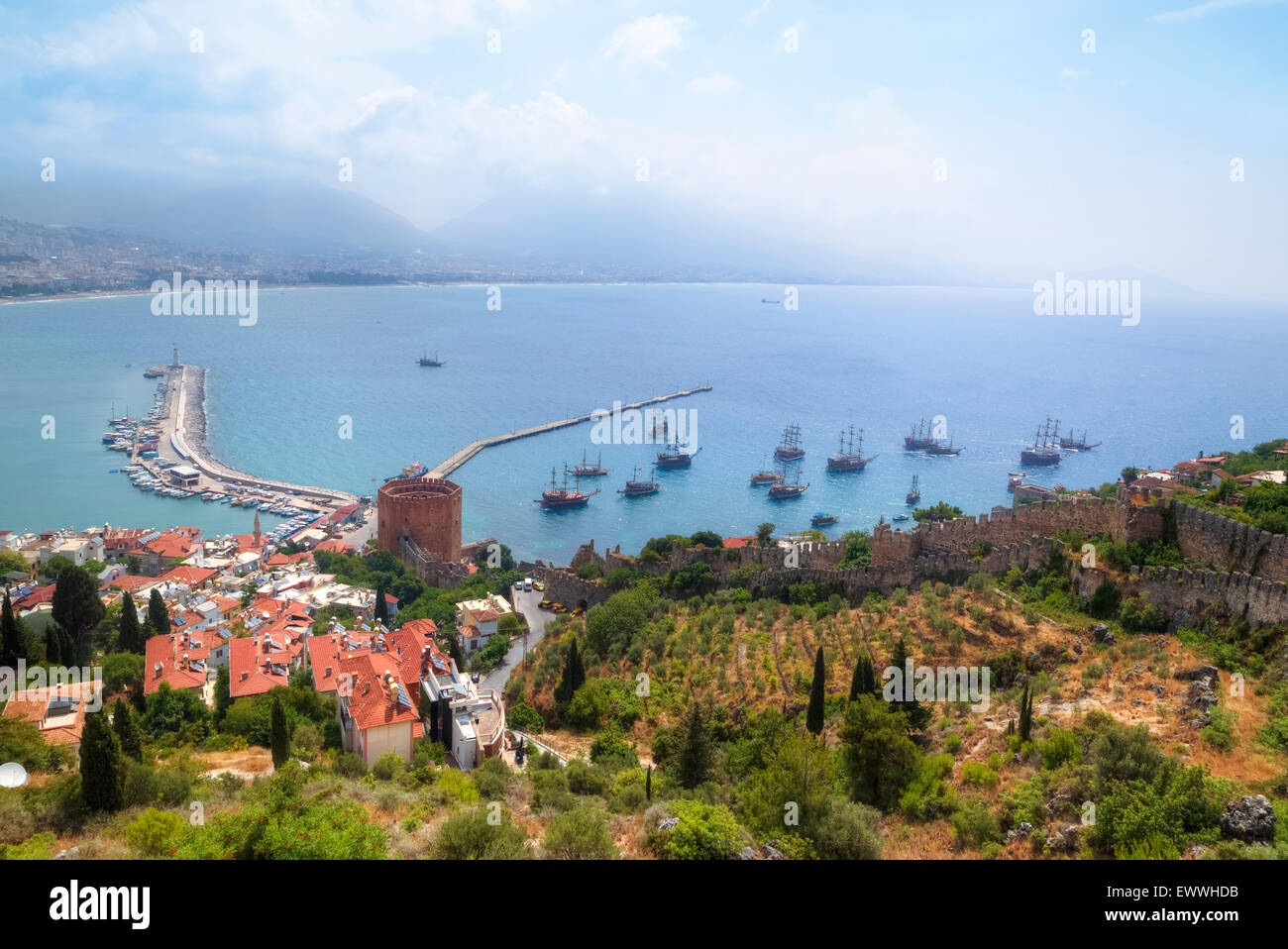 Alanya, Antalya, Anatolie, Turquie Banque D'Images