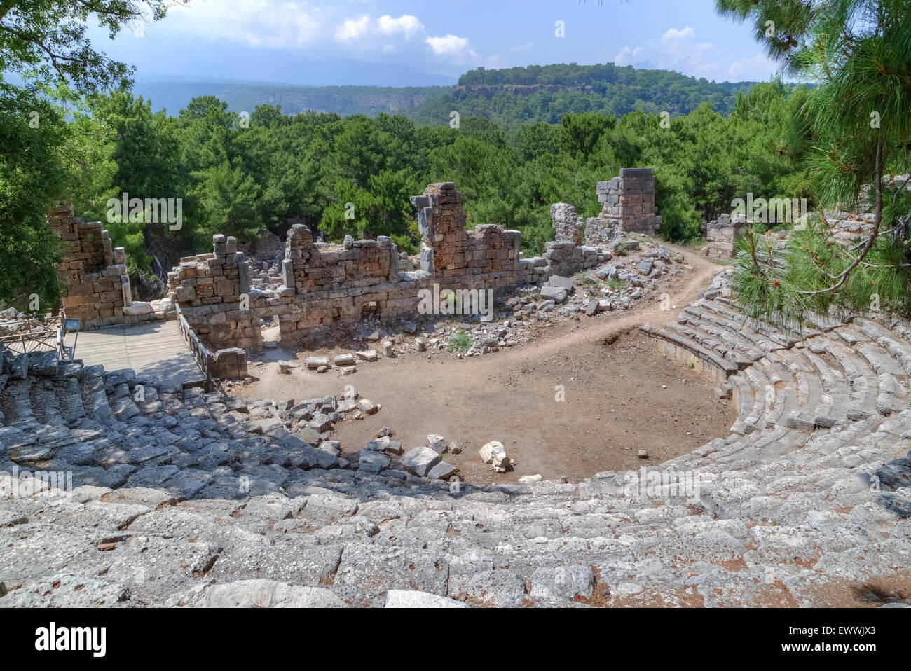 Phaselis, Lycie, Kemer, Turquie Banque D'Images