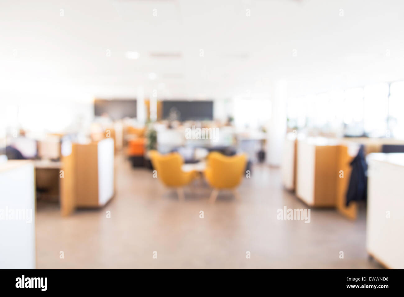 Bureau, arrière-plan flou idéal pour toile de fond dans des publicités ou d'autres dessins Banque D'Images