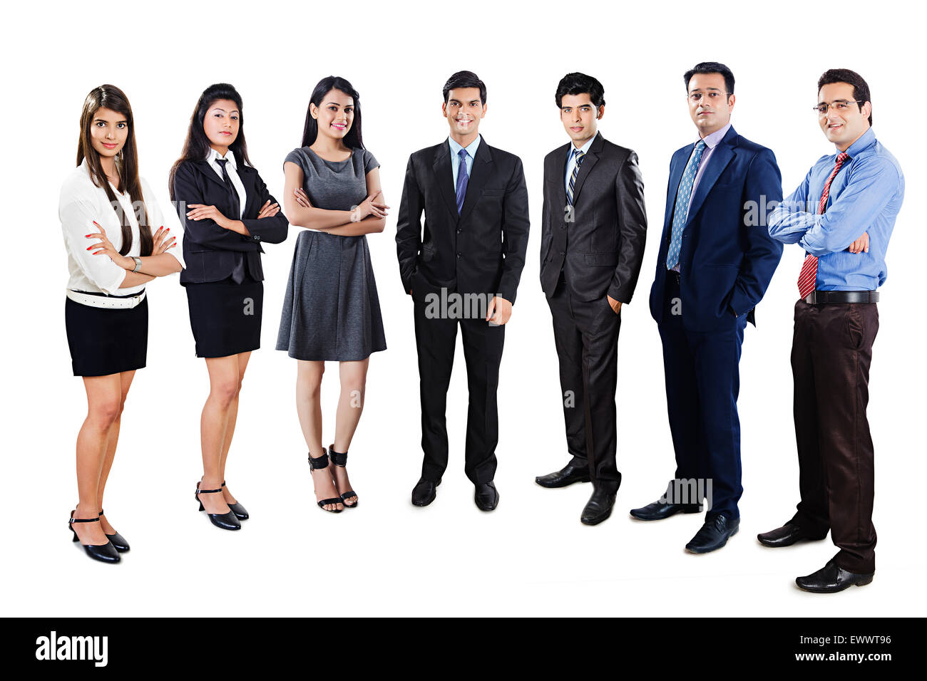 Groupe d'Affaires indiennes collègue Partenaires Banque D'Images