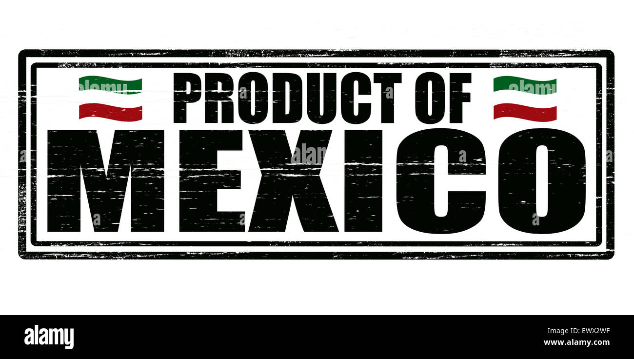 Stamp avec texte produit du Mexique à l'intérieur, illustration Banque D'Images