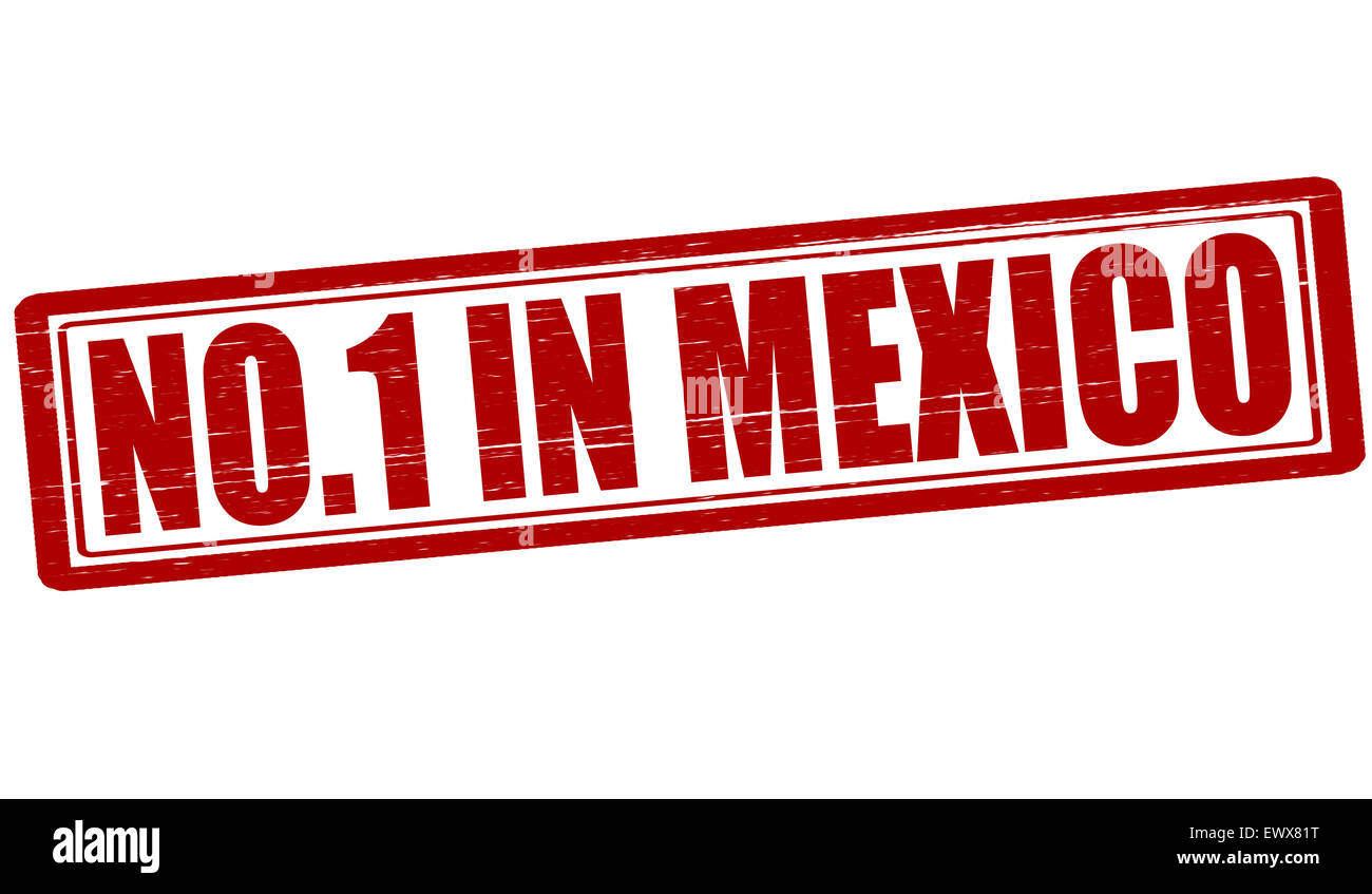 Timbre d'aucun texte une au Mexique illustration Banque D'Images