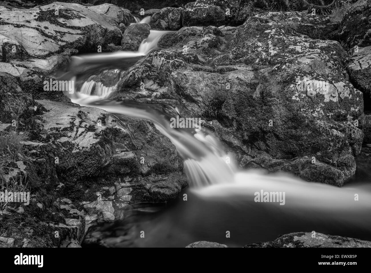 Cascades le long de l'Aira Beck Banque D'Images