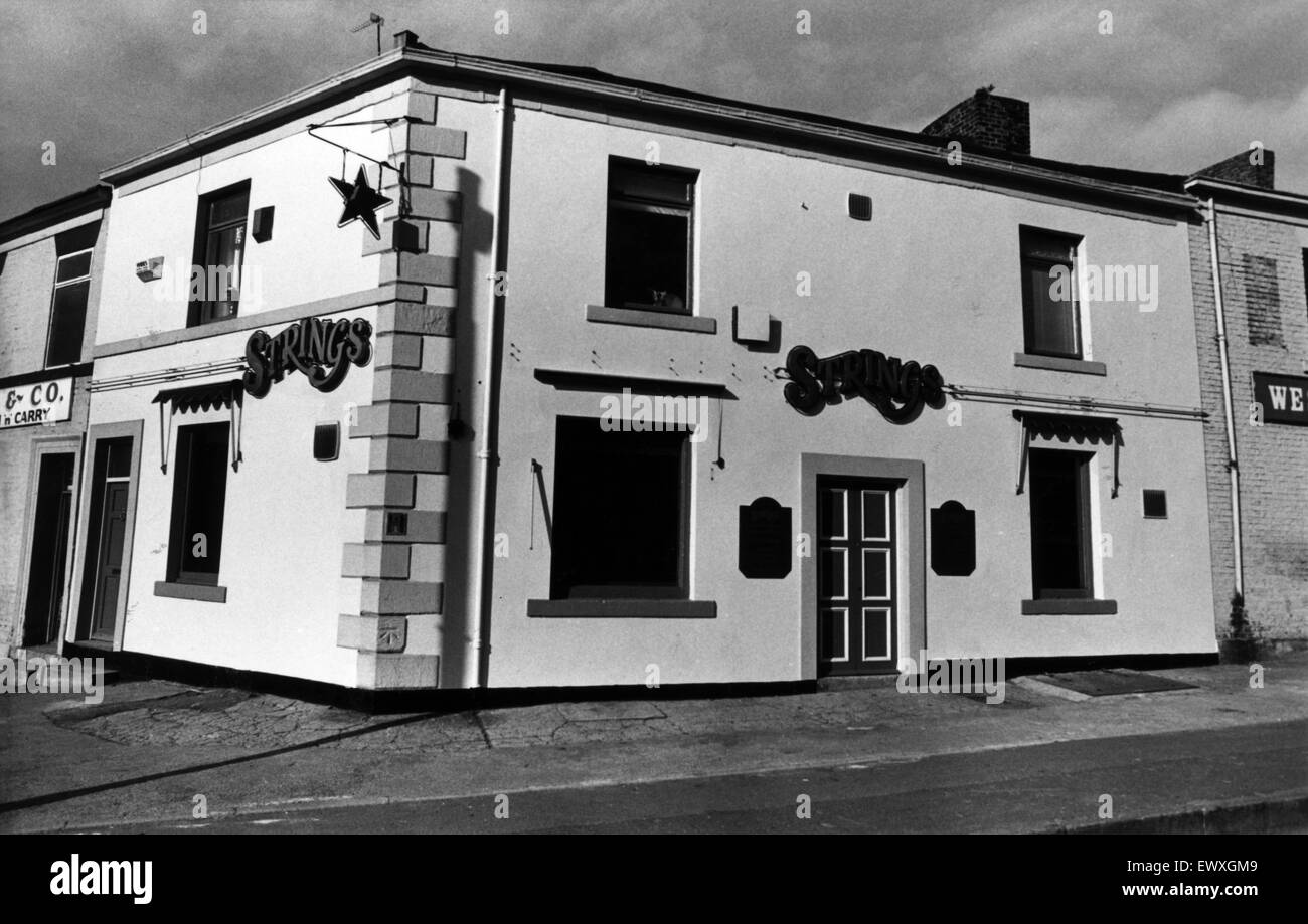 Cordes, Public House, Newcastle, 15 avril 1988. Banque D'Images