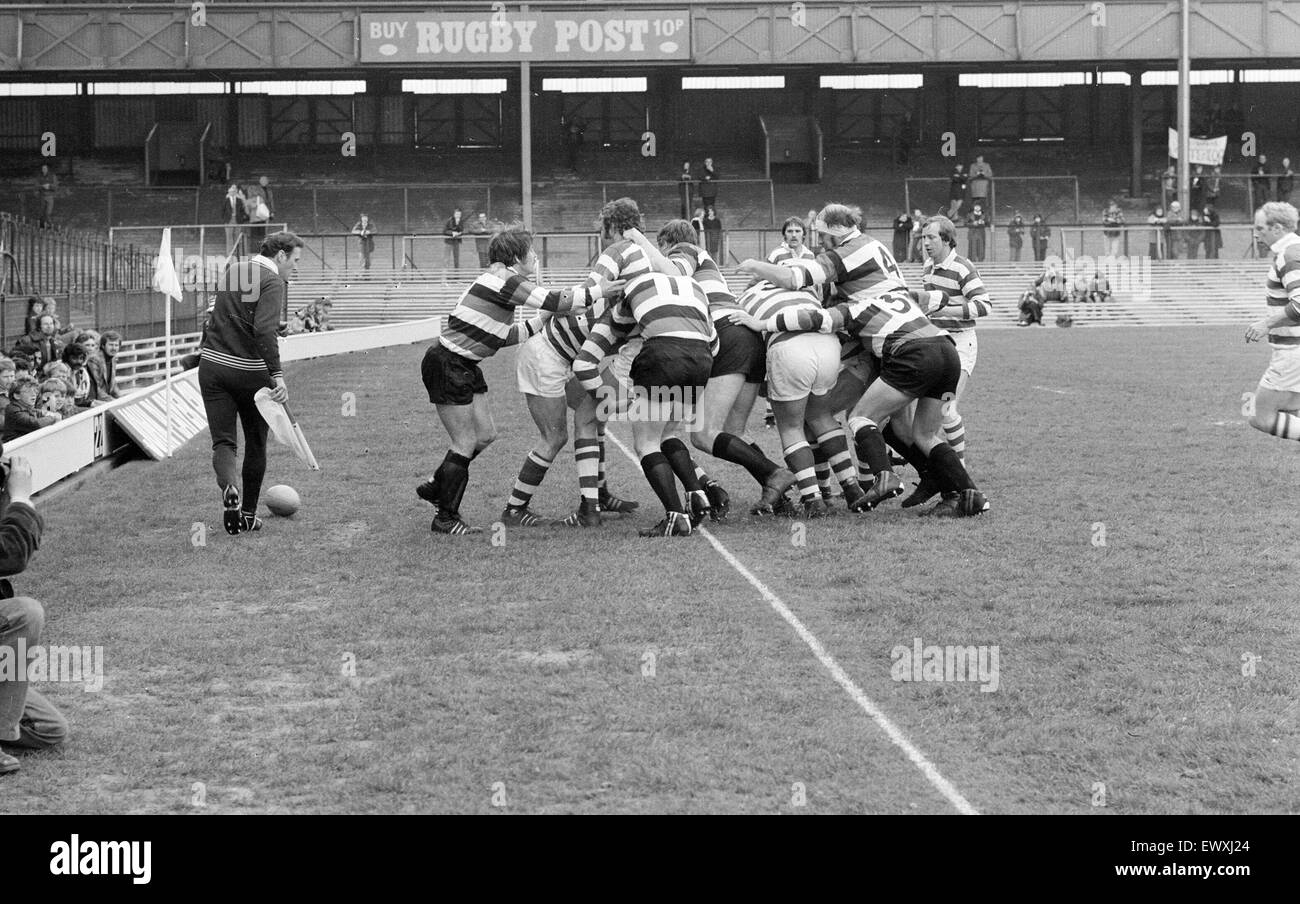 Poste de rugby Banque d'images noir et blanc - Alamy