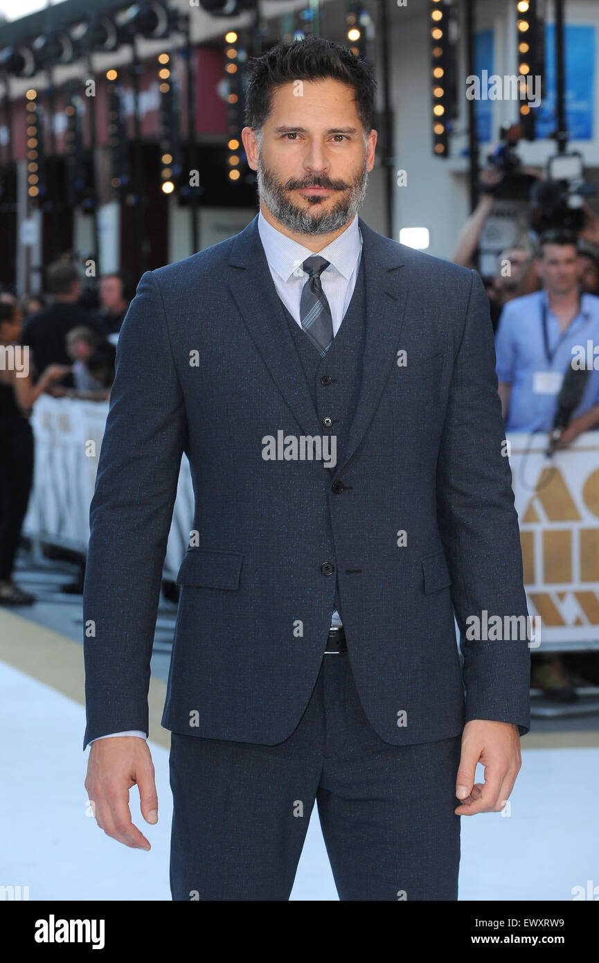 L'acteur américain Joe Manganiello assiste à la première européenne de Magic Mike XXL à vue West End à Londres, en Angleterre. 30 juin 2015 © Paul Treadway Banque D'Images