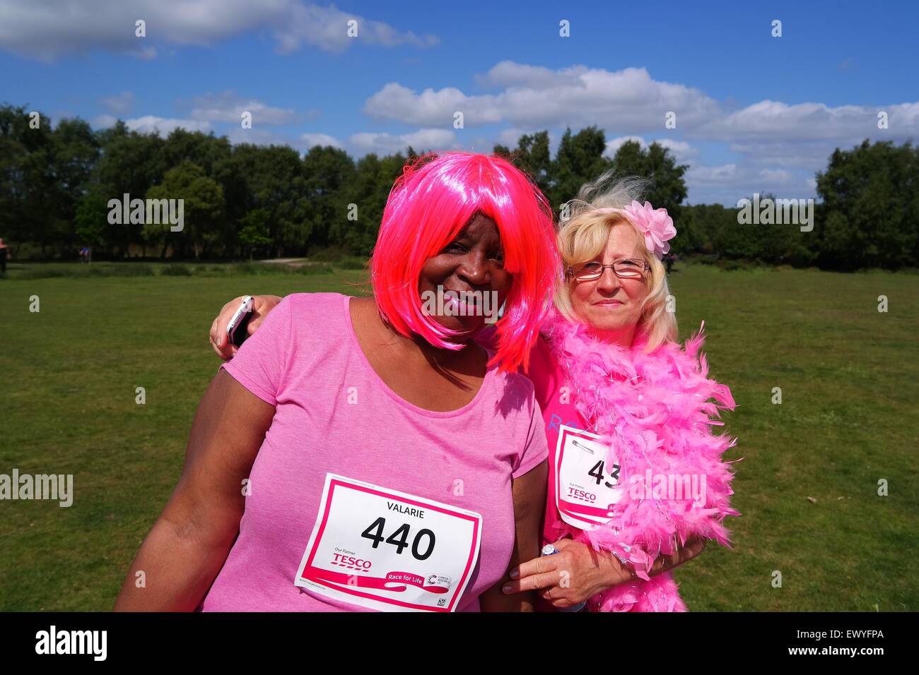 Race for Life Sutton Coldfield Angleterre 7 Juin 2015 Banque D'Images Race for Life Sutton Coldfield Angleterre 7 Juin 2015 Banque D'Images