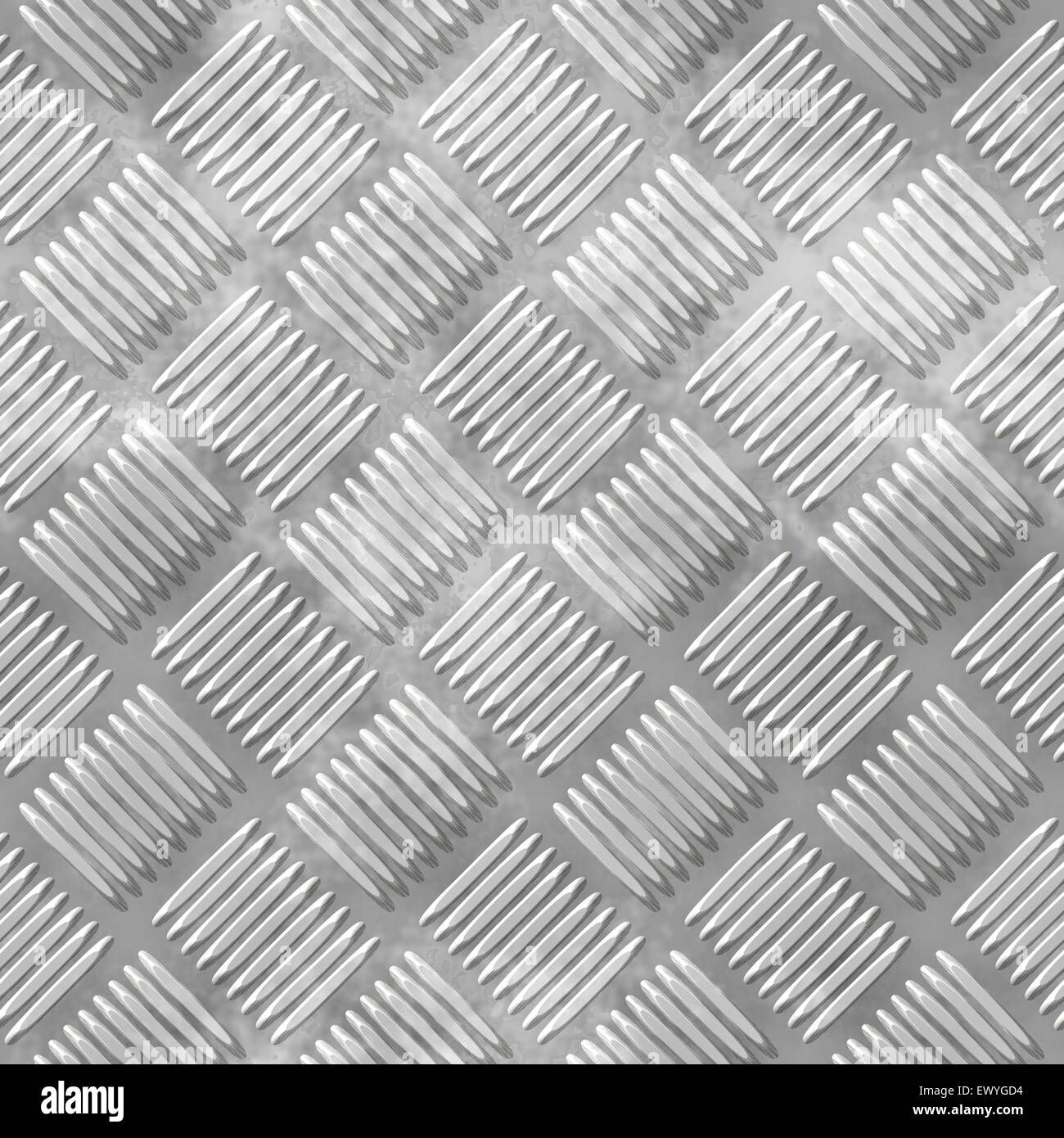 Illustration de la plaque métallique de diamants avec côtes. Banque D'Images