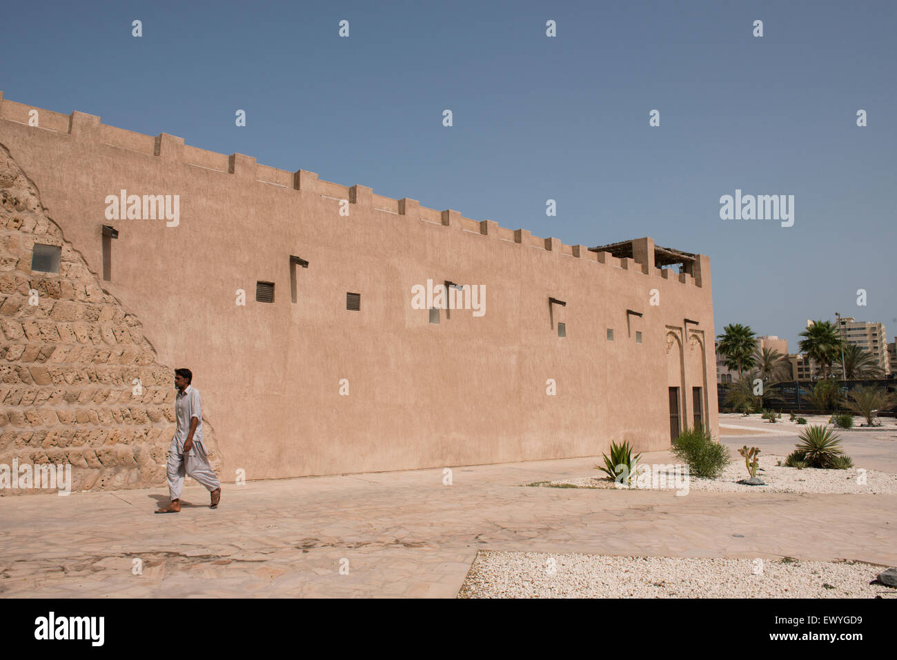 Emirats Arabes Unis, Dubaï. Quartier Al Bastakiya, célèbre pour ses maisons de la tour éolienne historique (datant de la fin des années 1800). Banque D'Images