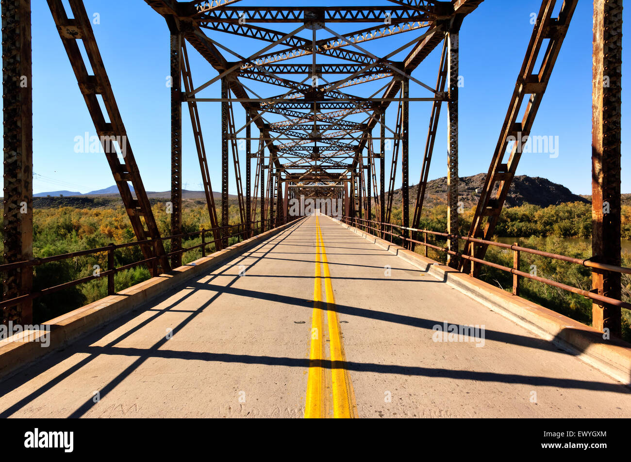 Gillespie Bridge près de Arlington, Arizona, USA Banque D'Images