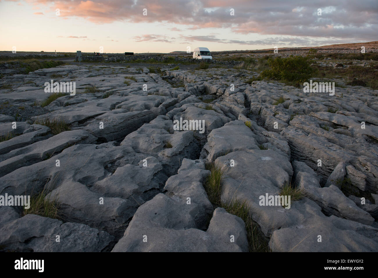 Le Burren, en Irlande. Banque D'Images