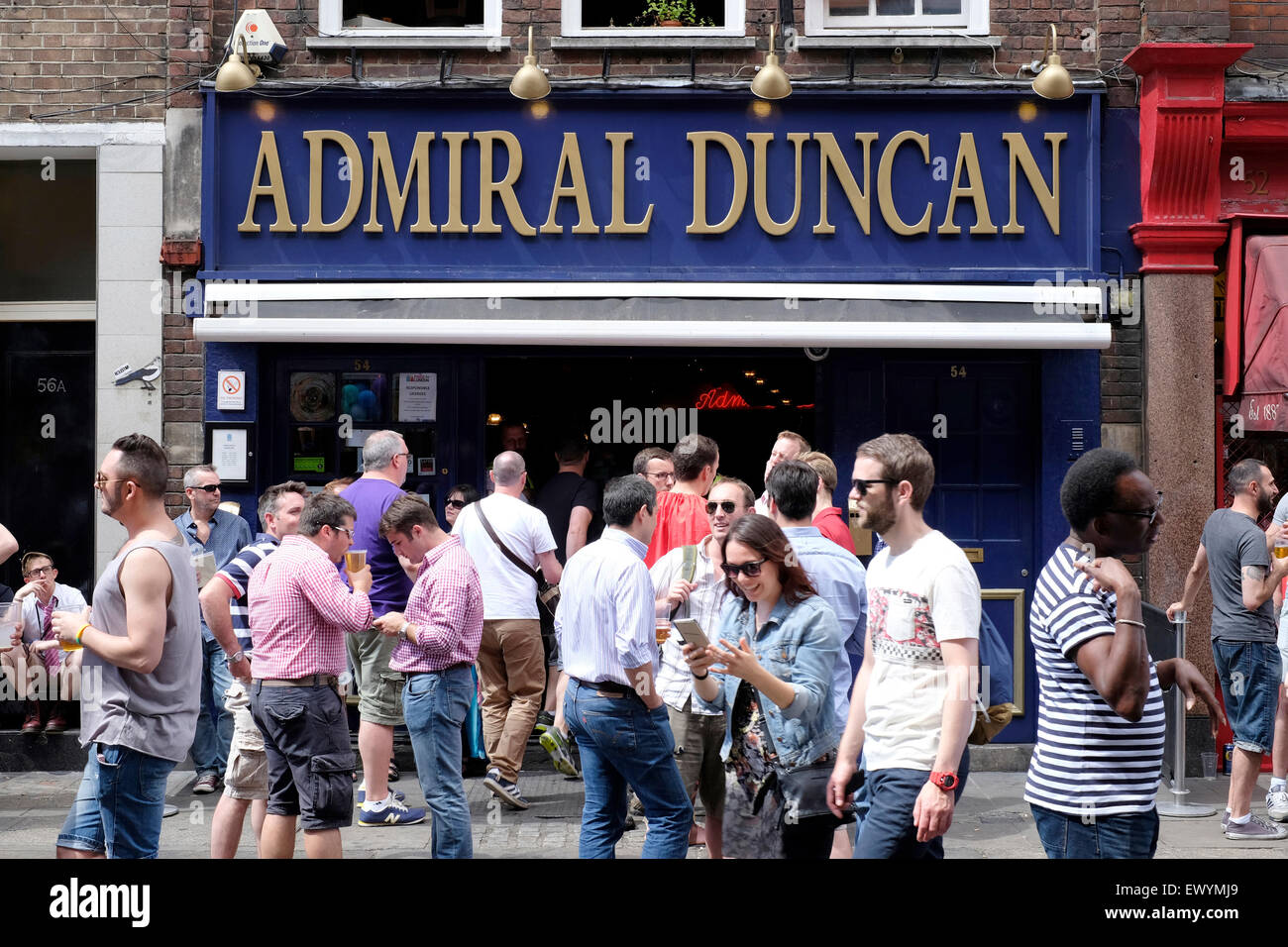 Une vue générale de l'Admiral Duncan pub à Soho, Londres Banque D'Images