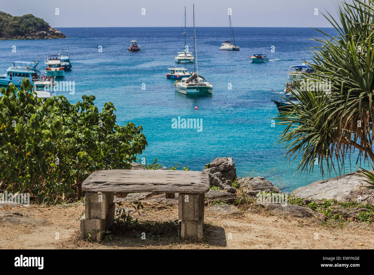 Point de vue sur l'île de Koh Racha Banque D'Images