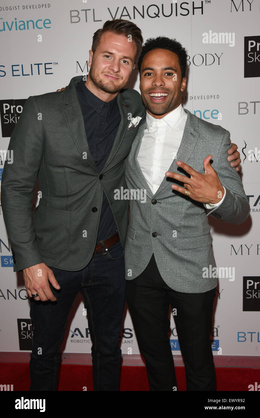 London,UK, 2 juillet 2015 : Bobby Holland Hanton, Darrayh Morte II assiste à la mon visage Mon corps lancement de la beauté ultime Guide à la vanille de Londres. Photo par voir Li/Alamy Live News Banque D'Images