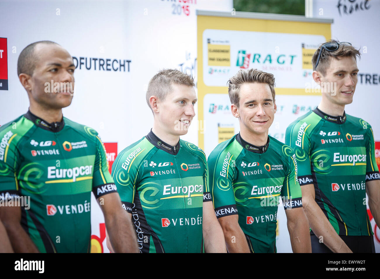 Utrecht, Pays-Bas. 2 juillet, 2015. Présentation de l'équipe Tour de France, le jeudi 2 juillet 2015. Utrecht, Pays-Bas : Jan de Wild/Alamy Live News Banque D'Images