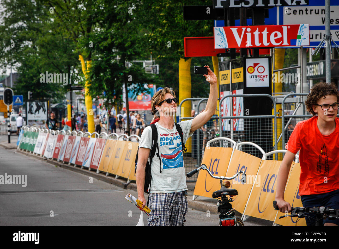Utrecht, Pays-Bas. 2 juillet, 2015. Présentation de l'équipe Tour de France, le jeudi 2 juillet 2015. Utrecht, Pays-Bas : Jan de Wild/Alamy Live News Banque D'Images
