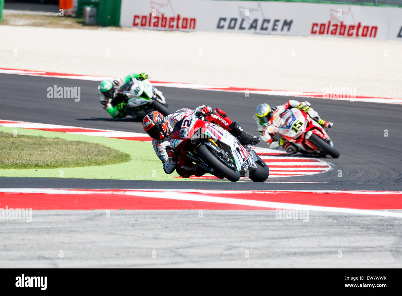 Misano Adriatico, Italie - 21 juin 2015 : MV AGUSTA F4 RR MV Agusta de Reparto Corse, l'équipe entraînée par Leon CAMIER Banque D'Images