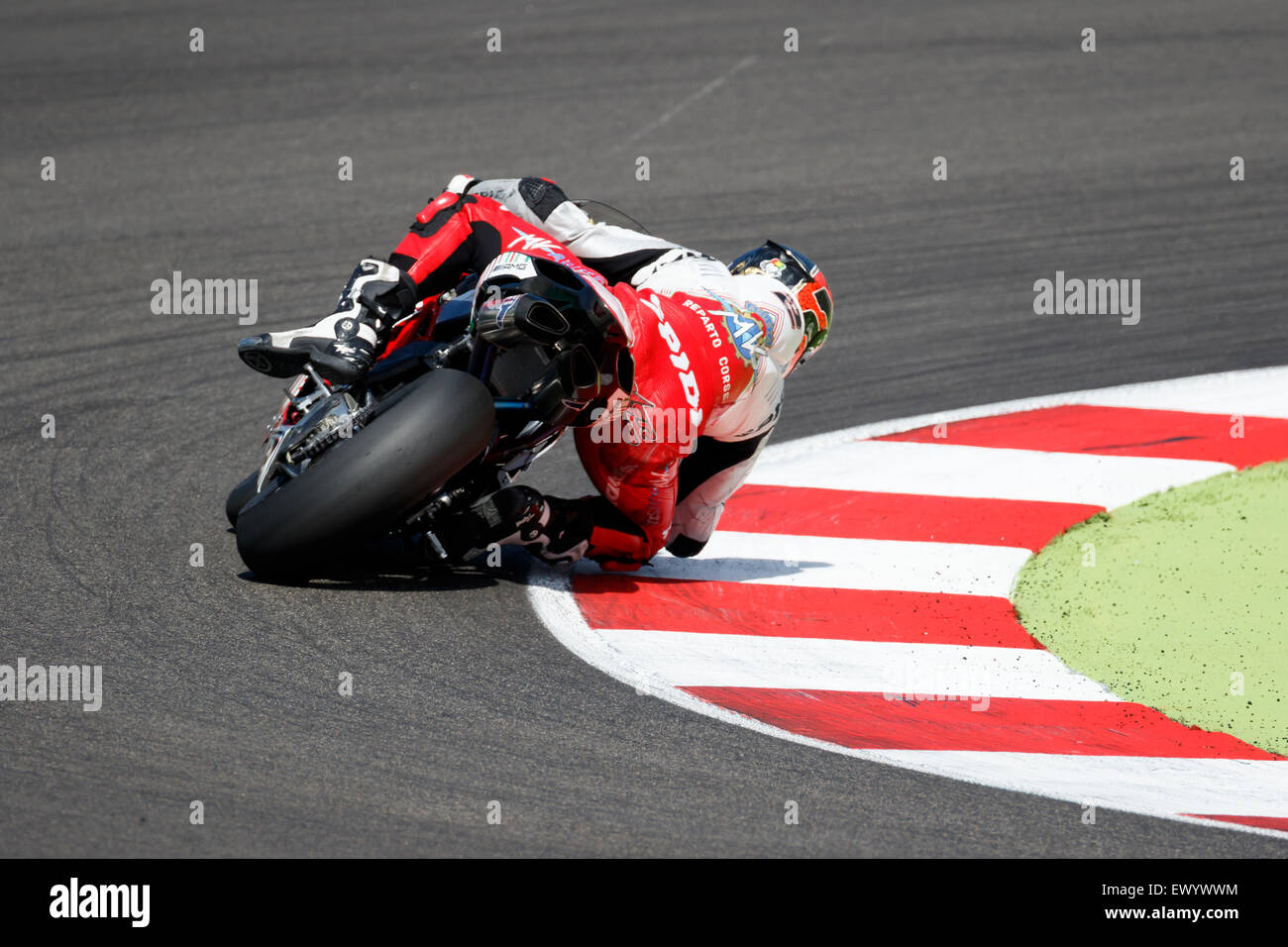 Misano Adriatico, Italie - 21 juin 2015 : MV AGUSTA F4 RR MV Agusta de Reparto Corse, l'équipe entraînée par Leon CAMIER Banque D'Images