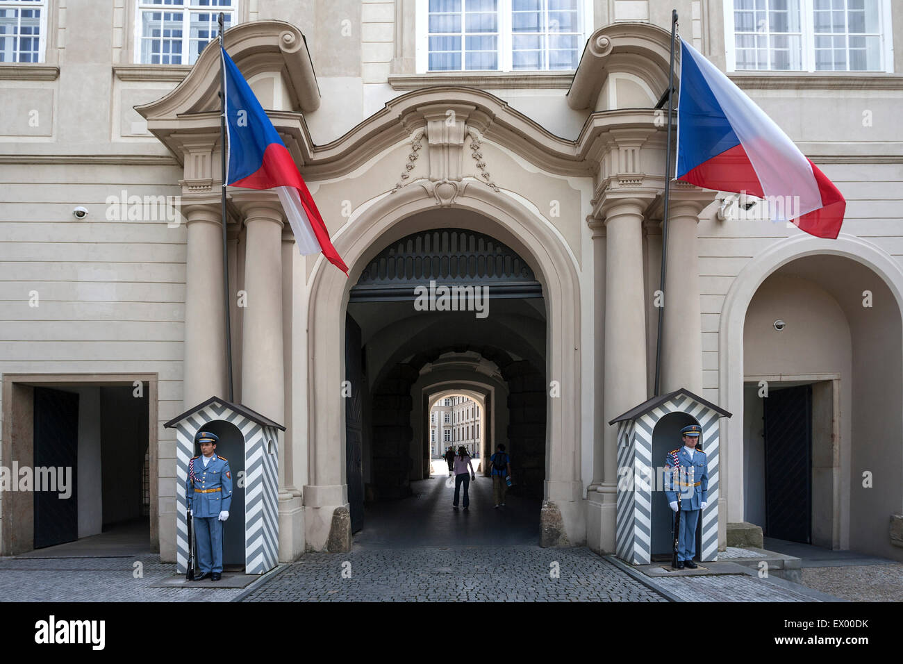 Protections, le château de Prague, Hradčany, Prague, République Tchèque Banque D'Images