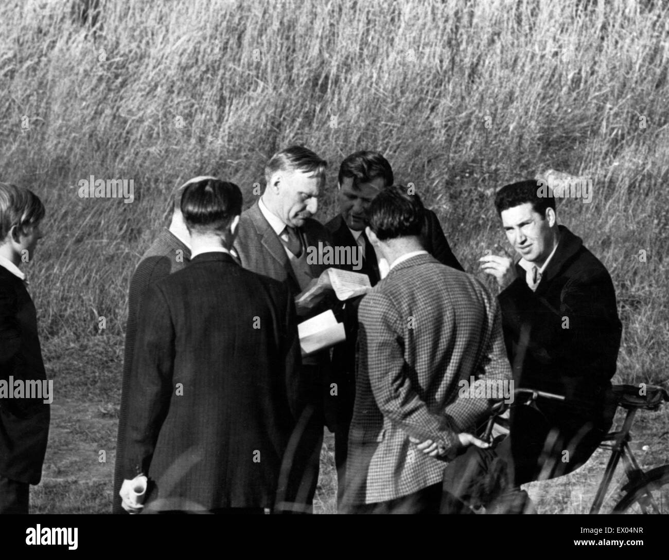 Reconstitution du lieu du crime de meurtre d'Elsie Frost, victime âgée de 14 ans. Elle a été brutalement poignardé à mort alors qu'elle se rendait seule à la maison le samedi 9 octobre 1965, après avoir passé la journée à naviguer avec d'autres écoliers. Elsie a été attaqué alors qu'elle wal Banque D'Images
