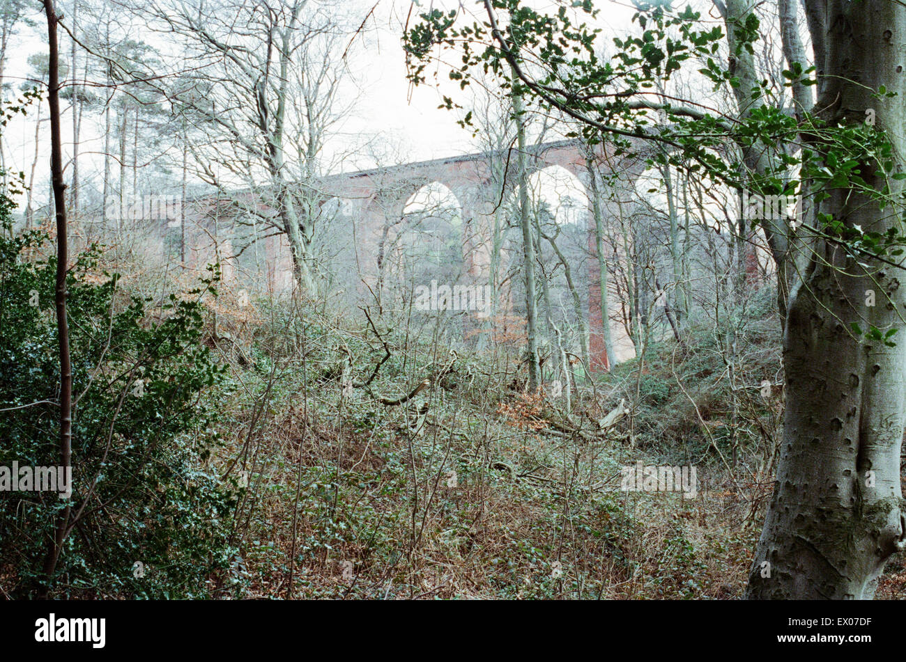 Paris Viaduc, Skelton Beck, Tees Valley, le 25 mars 1991. Banque D'Images