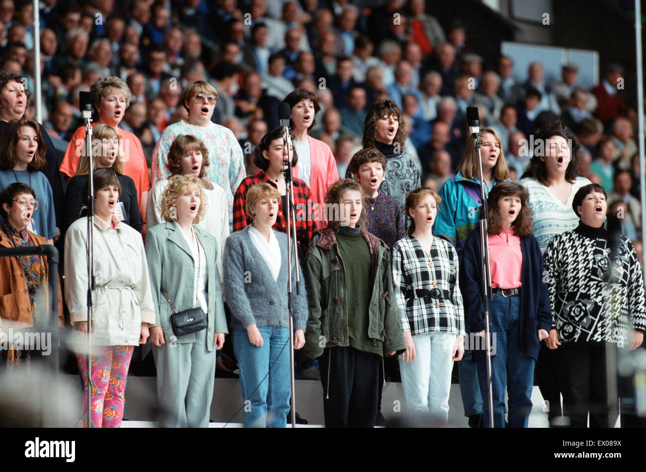 Cdr World Choir concert à Cardiff Arms Park, le 29 mai 1993. Banque D'Images