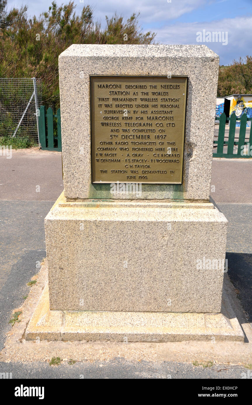 Monument à l'œuvre de Marconi Banque D'Images