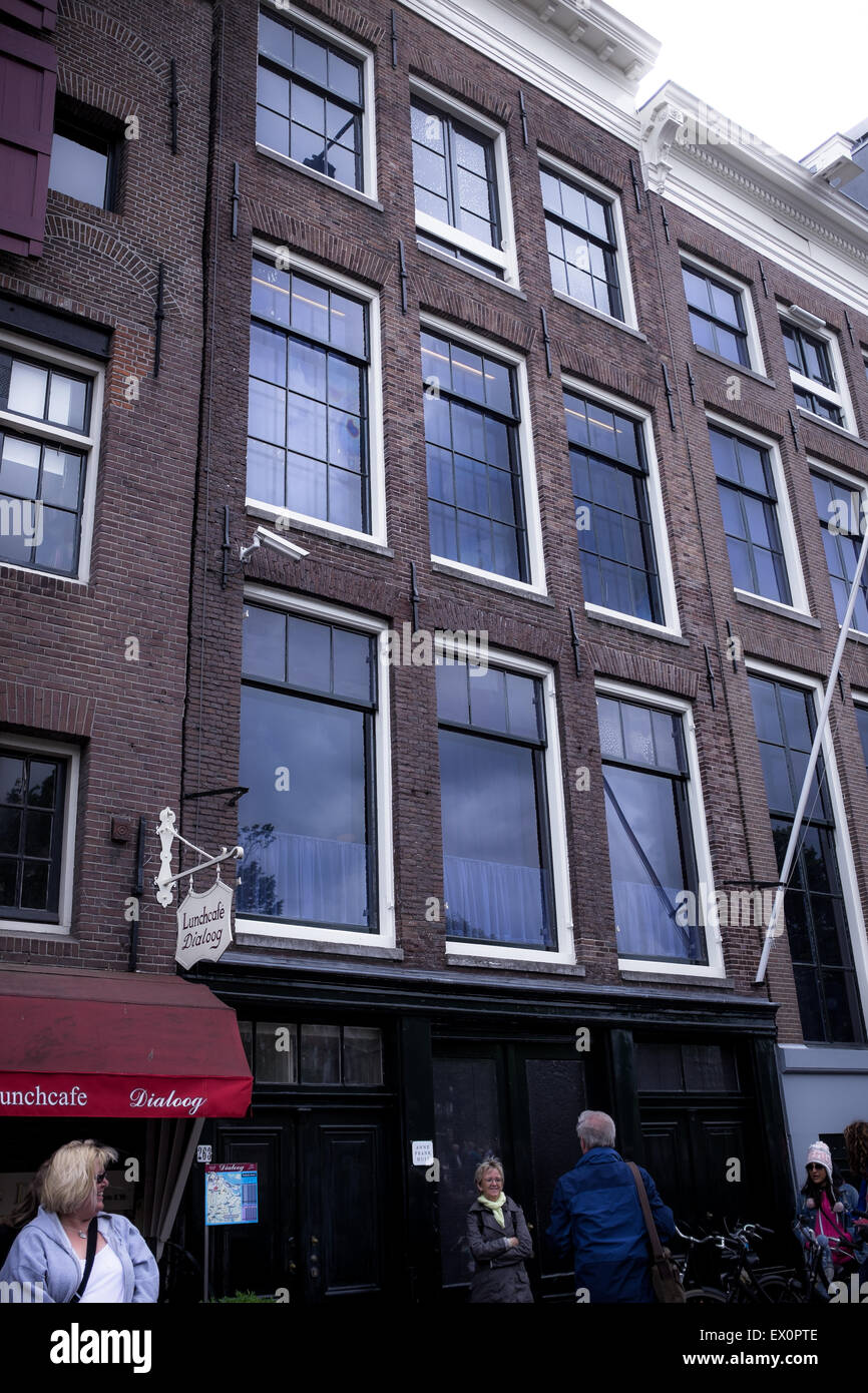 La maison d'Anne Frank à Amsterdam Banque D'Images