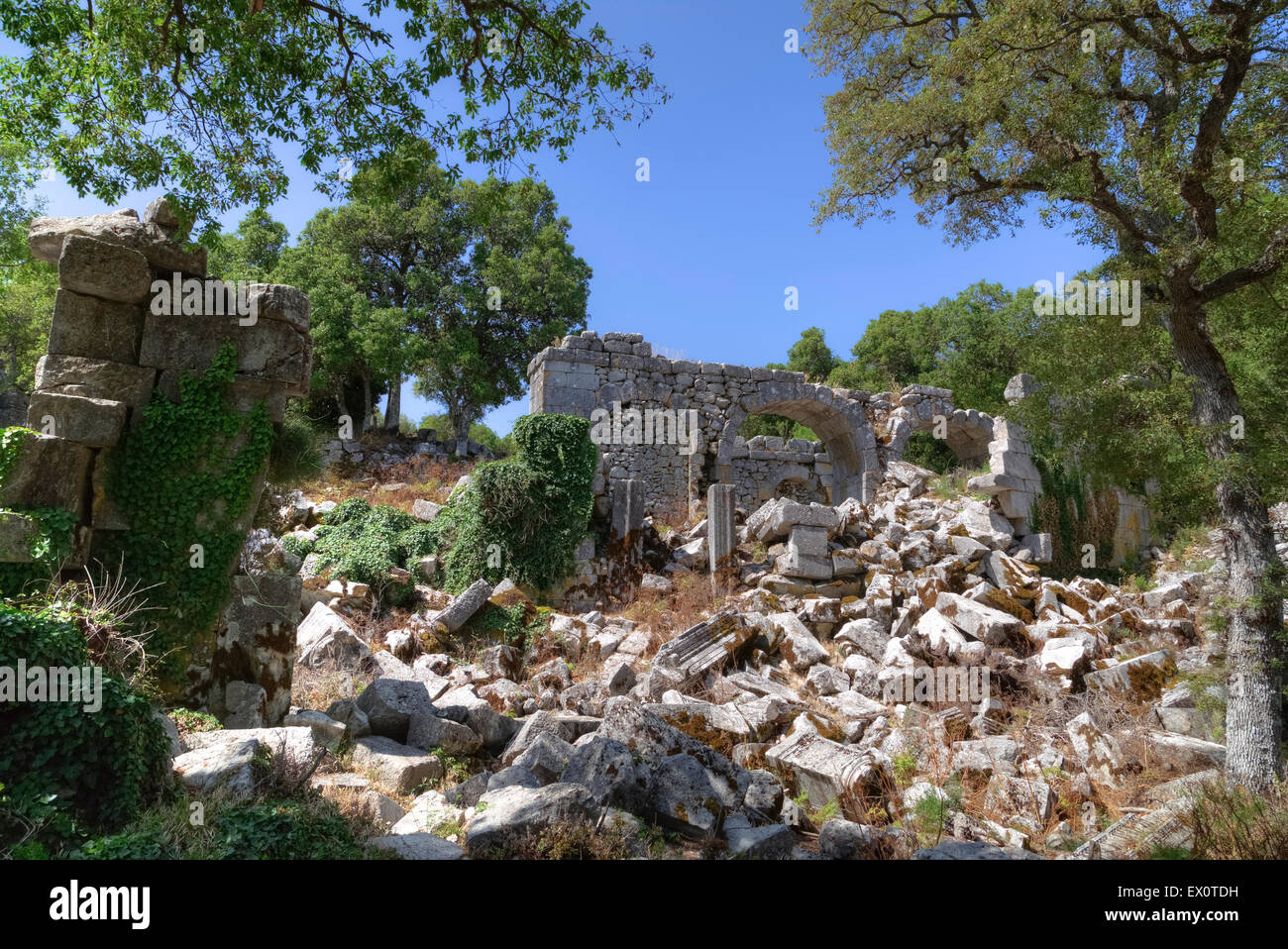 Termessos, Antalya, la Pisidie, Turquie Banque D'Images