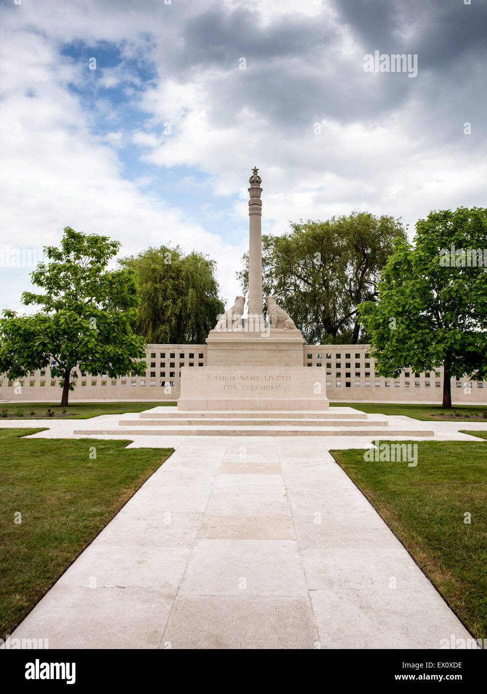 La Grande Guerre mémorial aux disparus du Corps indien à Neuve Chapelle, France Banque D'Images