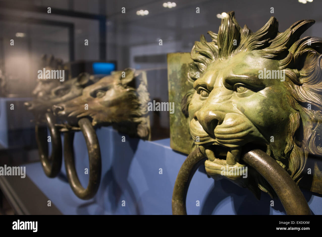 La décoration en navire Musée National Romain Banque D'Images