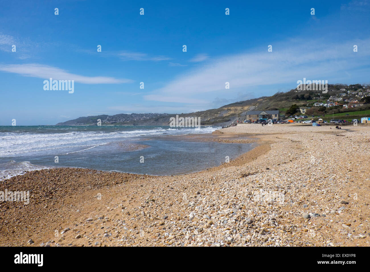 Charmouth Plage à Dorset, Angleterre Banque D'Images