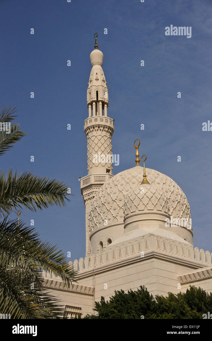 La mosquée de Jumeirah, Dubaï, Émirats Arabes Unis Banque D'Images