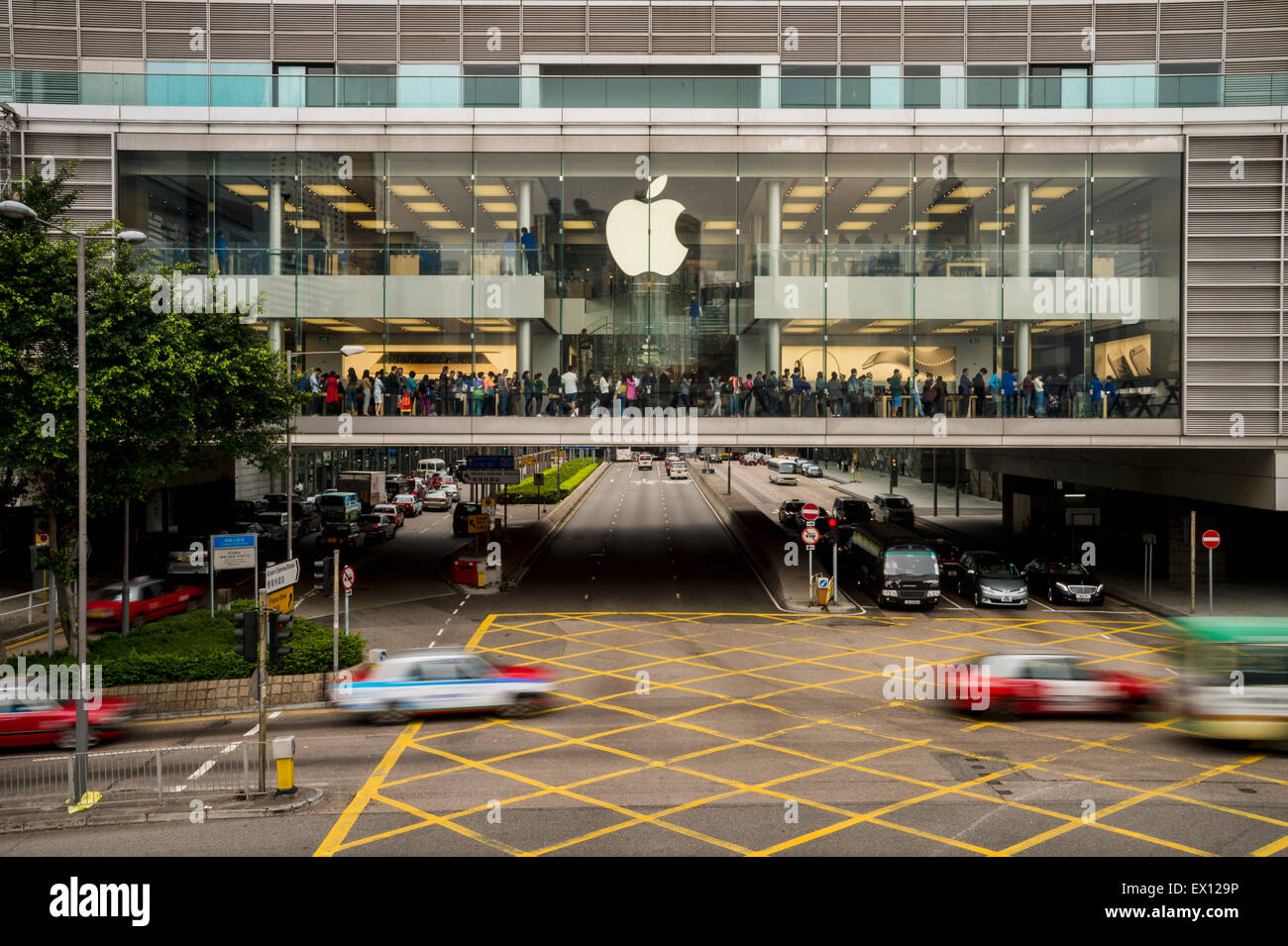 Apple Store de Hong Kong à l'IFC Center Banque D'Images