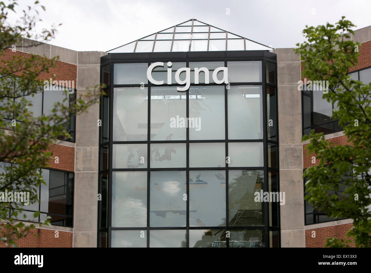 Un logo affiche à l'extérieur d'un établissement occupé par Cigna à Wilmington, Delaware. Banque D'Images