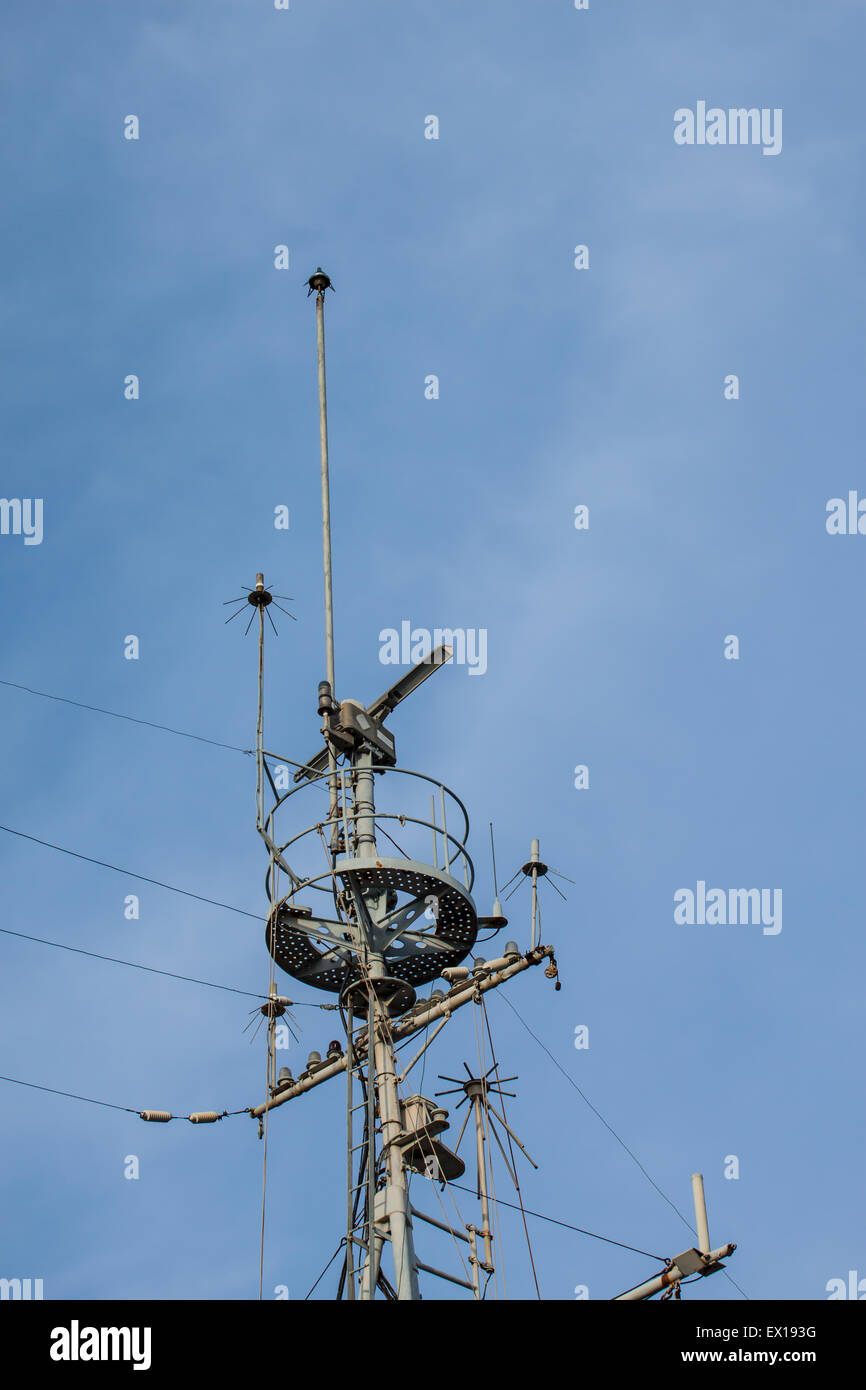 Navires anciens de l'antenne Banque D'Images