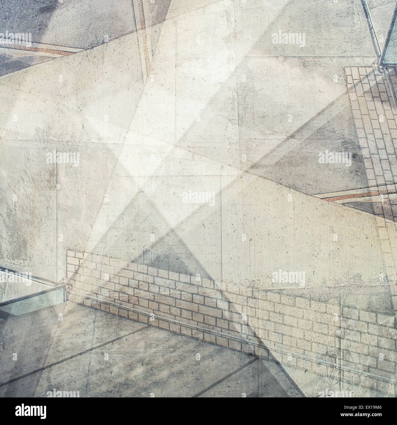 Résumé Contexte multi-exposition. Les détails architecturaux. Banque D'Images