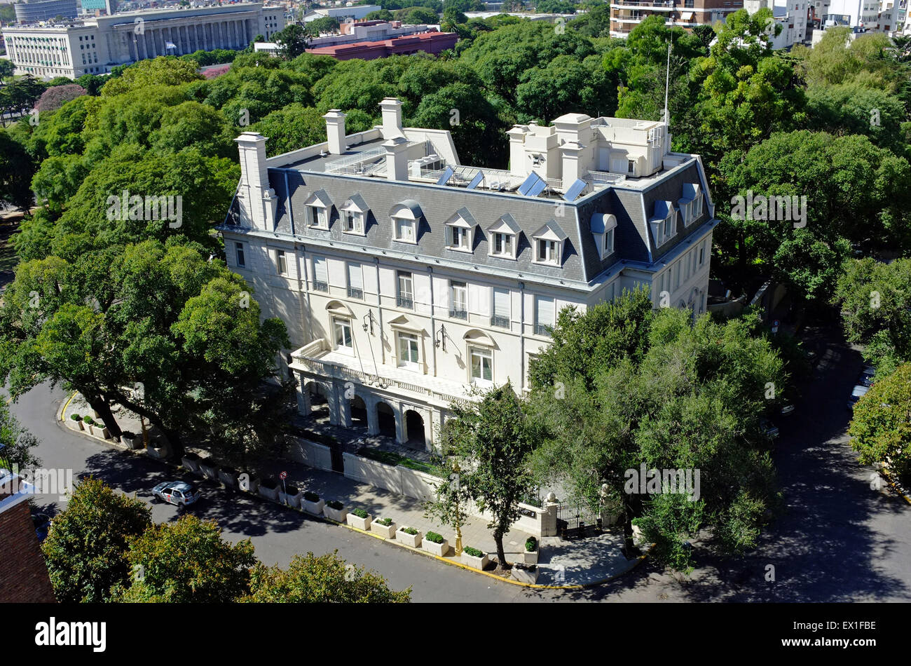 La résidence de l'ambassadeur britannique à Buenos Aires Banque D'Images