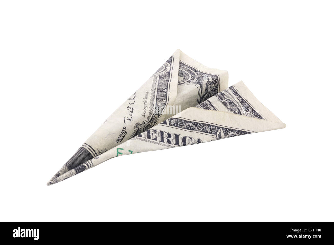 Dollar papier avion avec clipping path Banque D'Images Dollar papier avion avec clipping path Banque D'Images