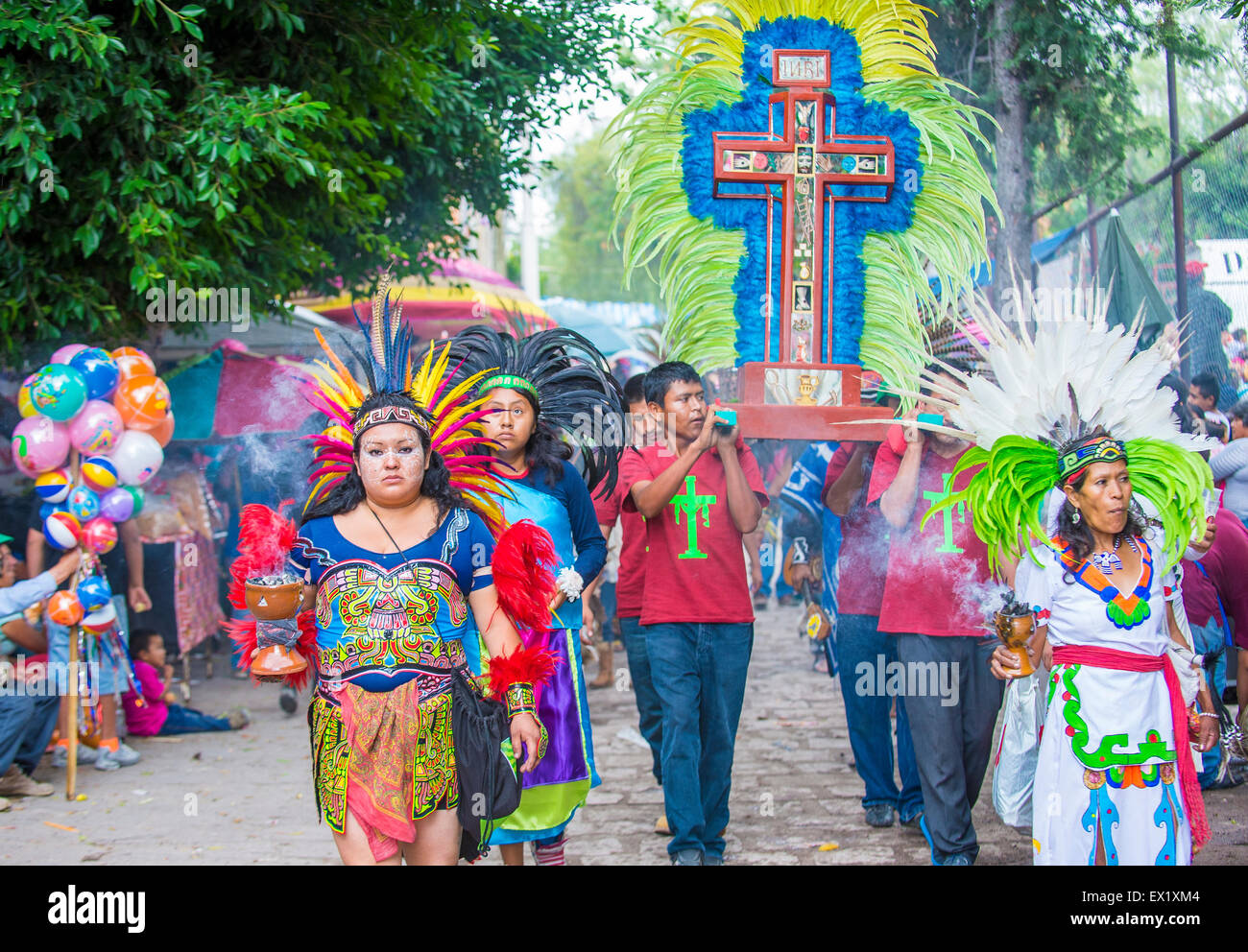 Les participants au festival de Valle del Maiz à San Miguel de Allende , Mexique Banque D'Images