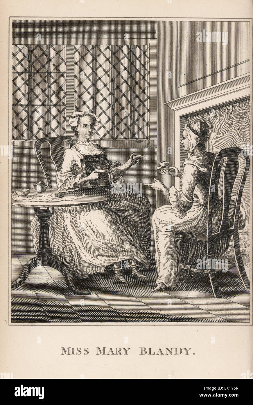 Mlle Mary Blandy, pendu pour le meurtre de son poison les parents, 18ème siècle. La gravure sur cuivre de Jean Caulfield's Portraits, mémoires et caractères de personnes remarquables, jeune, Londres, 1819. Banque D'Images