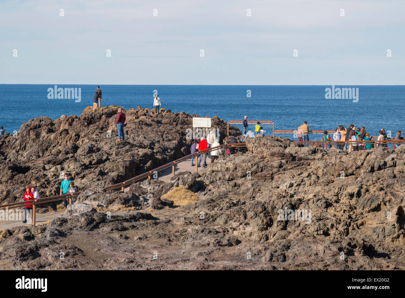 Kiama évent sur la côte sud de la Nouvelle-Galles du Sud, Australie Banque D'Images