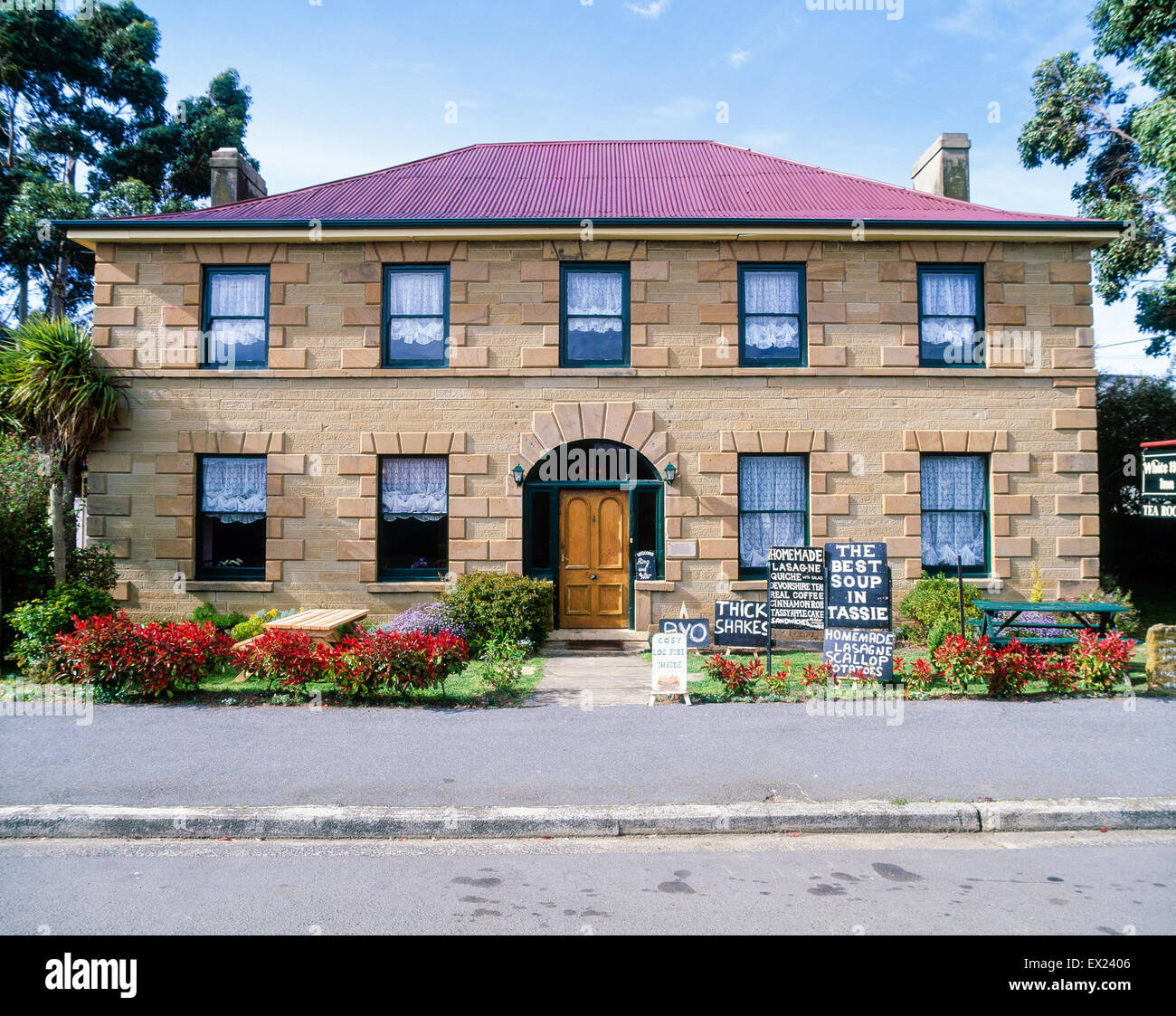 Le White Horse Inn de Oatlands, la Tasmanie. Image prise en 2002. Banque D'Images