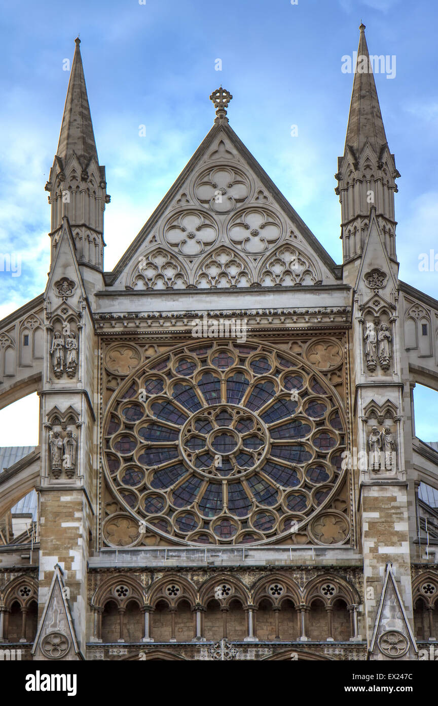 L'Abbaye de Westminster, entrée Nord Banque D'Images