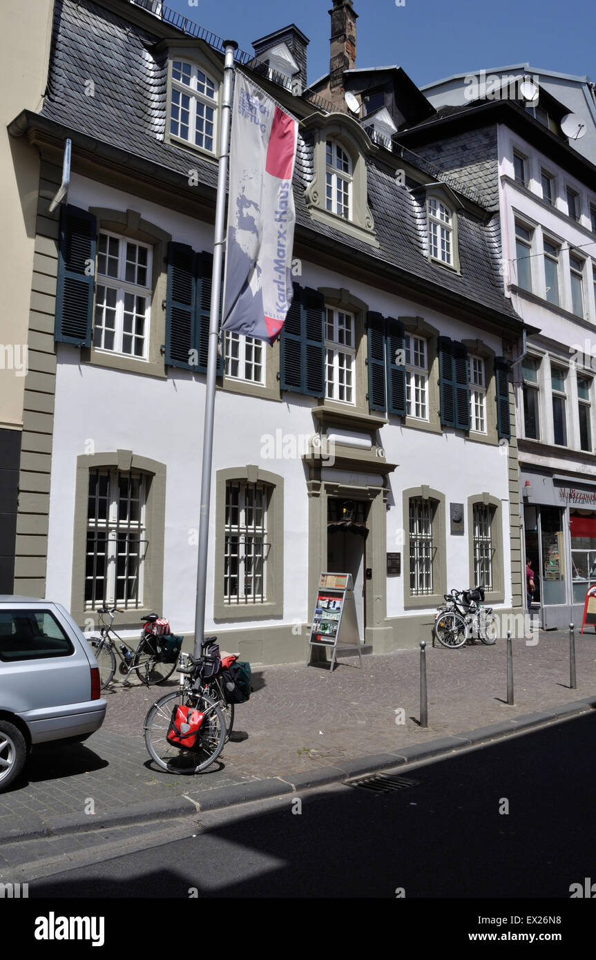 La maison natale de Karl Marx à Trèves, Allemagne, est maintenant un musée dédié à sa vie et de travail. Banque D'Images