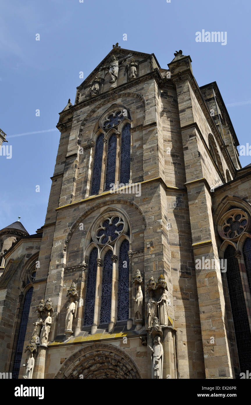 Extérieur de la Liebfrauenkirche, ou l'église de Notre-Dame, à Trèves, en Allemagne. Banque D'Images