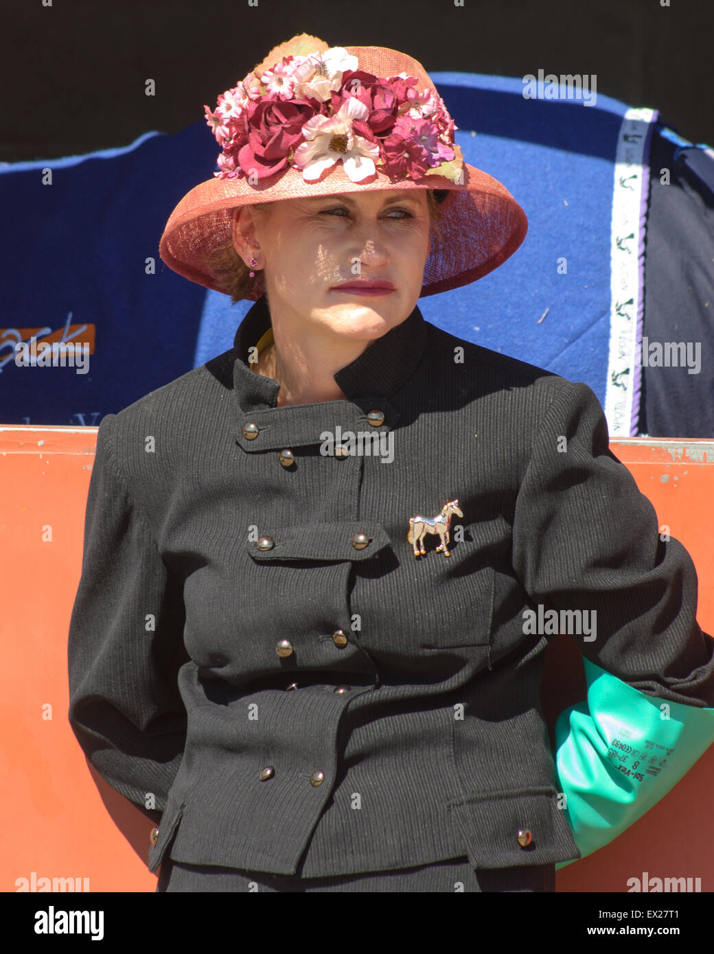 Éleveur de chevaux au Royal Show à Adelaide (Australie) Banque D'Images